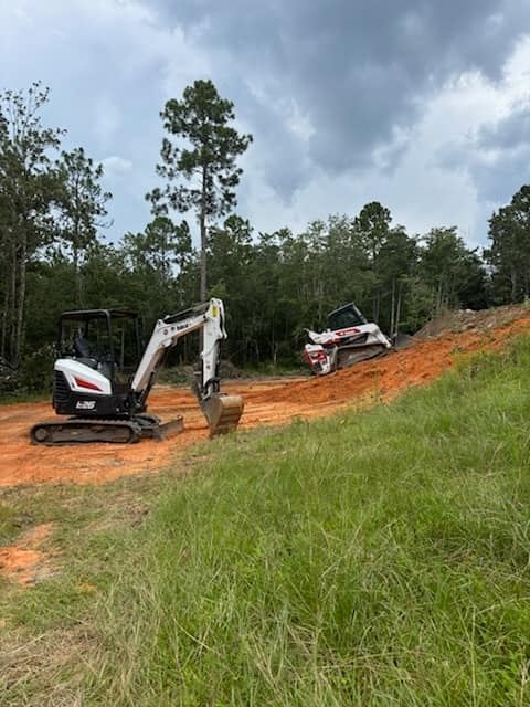 photo of heavy equipment working in a field